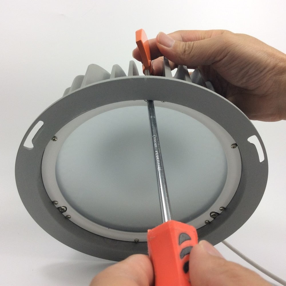 Power LED Waterproof Recessed 40W 55W Downlight Fixture 50 Beam Angle LED IP54 Lamp Security Fixed Plate