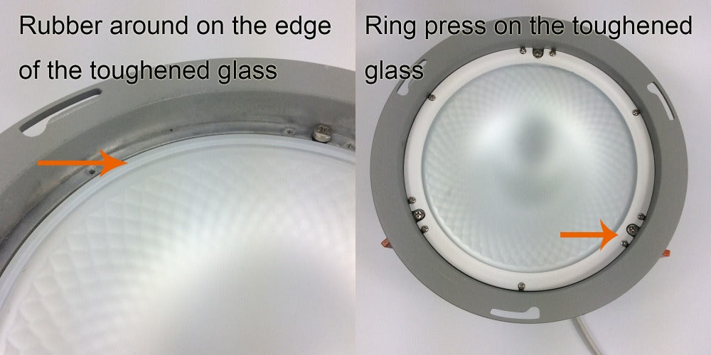 Power LED Waterproof Recessed 40W 55W Downlight Fixture 50 Beam Angle LED IP54 Lamp Security Fixed Plate