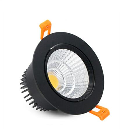 Dimmable LED COB Spotlight Ceiling lamp AC85-265V 3W 5W 7W 9W 12W 15W Aluminum recessed downlights round led panel light