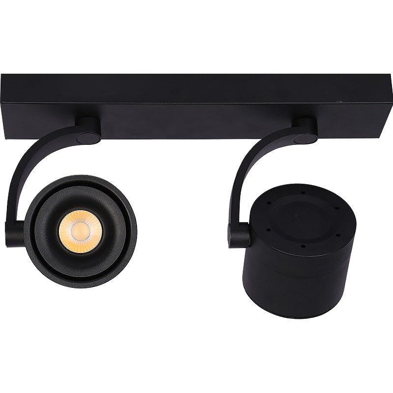 Dimmable LED Wall Mounted Downlight 2X12W 2X15W 2X20W COB Spot light Ceiling Track Lamp Surface Mounted Down light