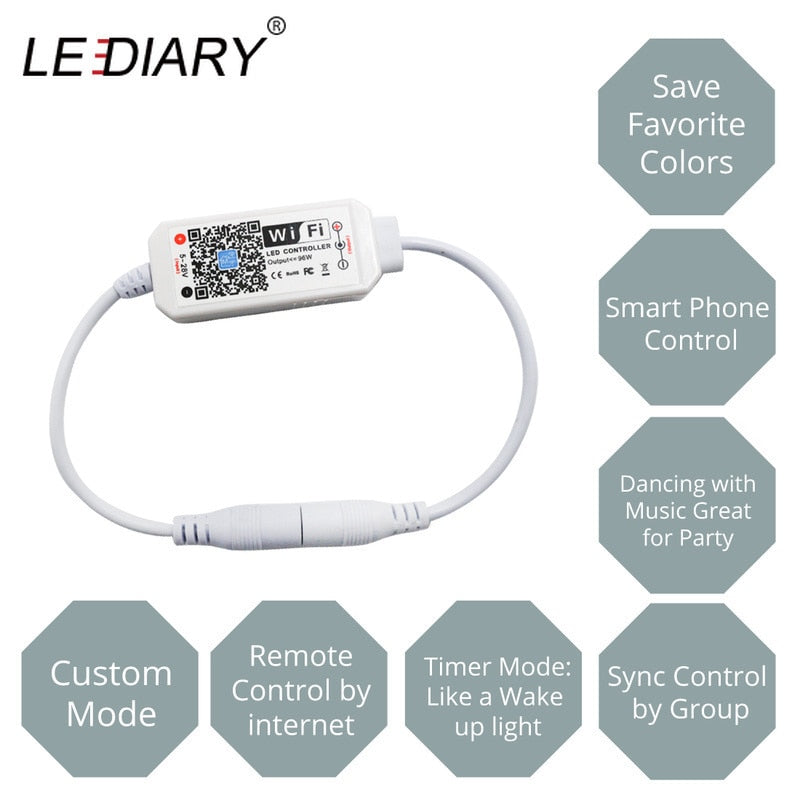 LEDIARY WiFi Smart Controller Dimmable Downlights Multi Function APP Control Timer Mode Voice Control Light Fixture CE ROHS