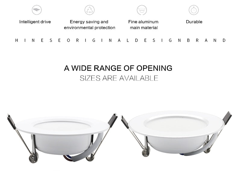 LED Downlight 18W 15W 12W 9W 7W spot led Lamp Spot Light AC220V 230V Waterproof downlight Round Recessed Lamp