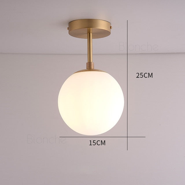 Modern LED Downlight Surface Mounted Light Glass Ball Lamps Home Living Room Bedroom Bathroom Kitchen Indoor Decor Light Fixture