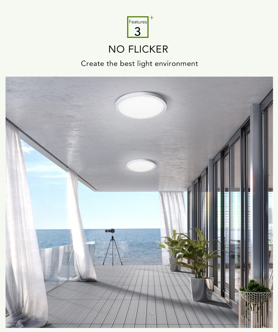 Living Room lights LED Ceiling Lamp Ultra-thin Cold White 9W 13W 18W 24W lighting fixture Ceiling Lights for Bedroom and kitchen