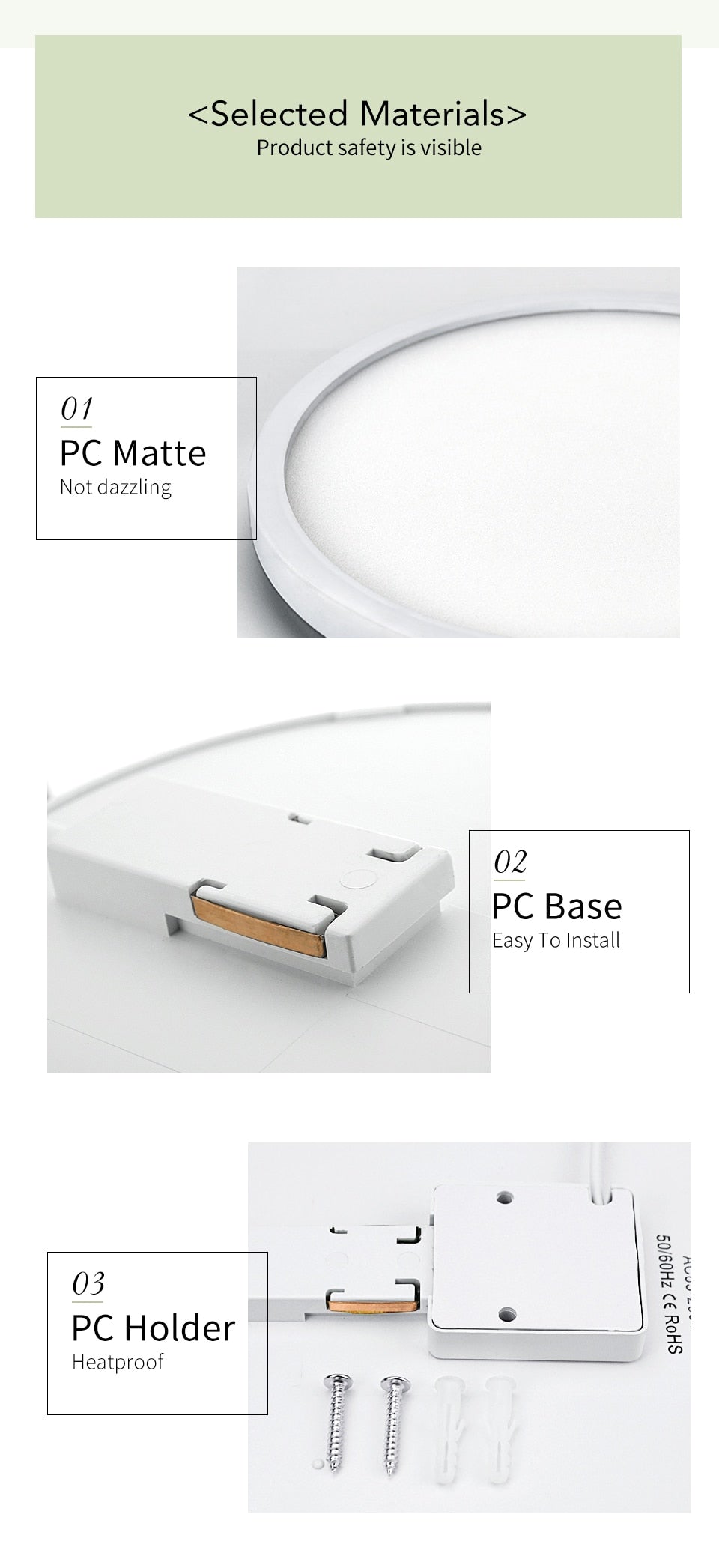 Living Room lights LED Ceiling Lamp Ultra-thin Cold White 9W 13W 18W 24W lighting fixture Ceiling Lights for Bedroom and kitchen