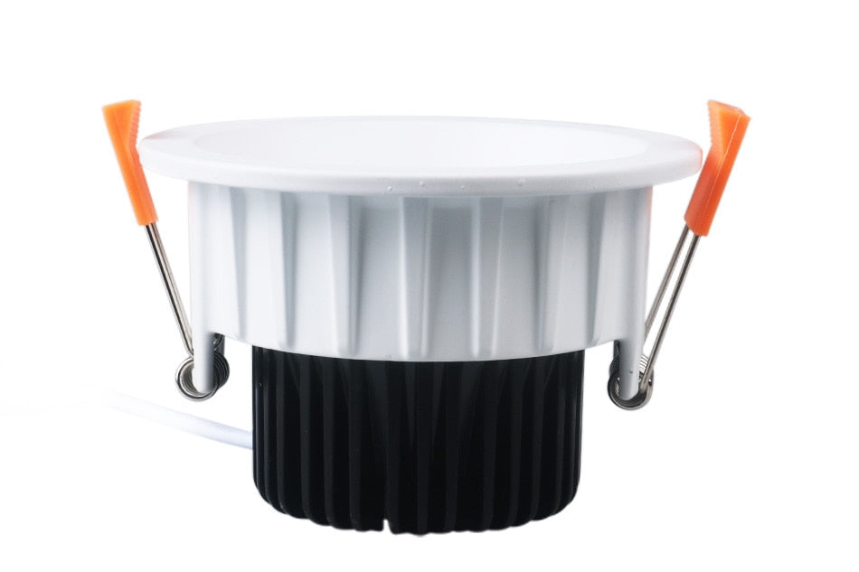 White Led Downlight Aluminum 90-260V AC Round Led Lamp Foyer Recessed Luminaire Panel Light Spot Ceiling downlights