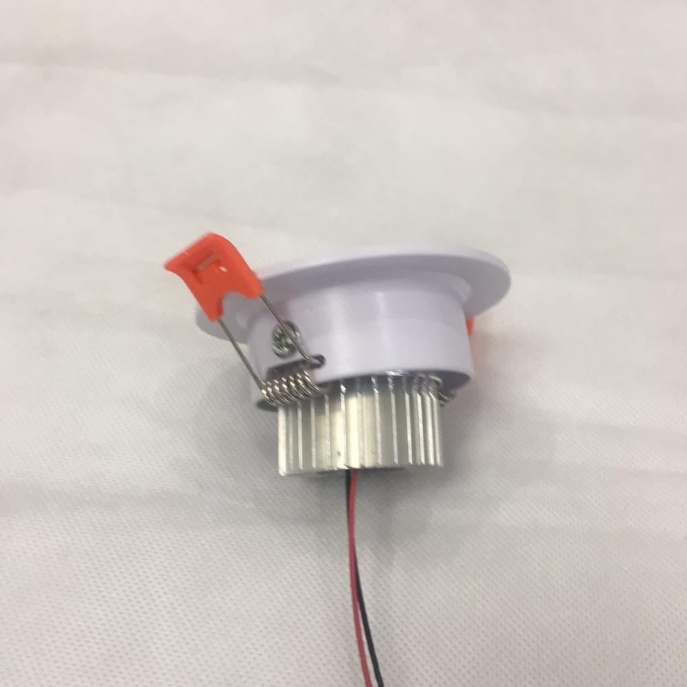 LED Downlight 20pcs/lot 3W Small Led Downlights Recessed Mini Adjustable Cob Cabinet Spot Lights Hole Size 40-45mm