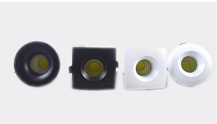 Downlight 10pcs Dimmable Mini LED downlight 5W COB Downlight Cabinet AC85-265V LED Jewelry lamp bookcase led ceiling