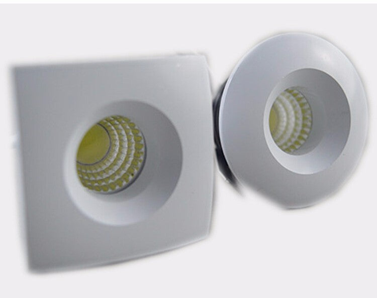 Downlight 10pcs Dimmable Mini LED downlight 5W COB Downlight Cabinet AC85-265V LED Jewelry lamp bookcase led ceiling
