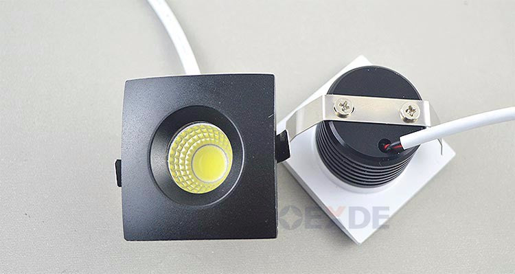 Downlight 10pcs Dimmable Mini LED downlight 5W COB Downlight Cabinet AC85-265V LED Jewelry lamp bookcase led ceiling