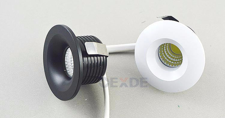 Downlight 10pcs Dimmable Mini LED downlight 5W COB Downlight Cabinet AC85-265V LED Jewelry lamp bookcase led ceiling