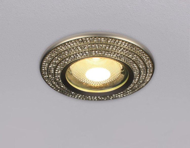 LED Downlight Spot led man-made crystal diamond Anti-glare Aluminum sparkling Recessed LED Spot Lighting AC90-260V CRI>93