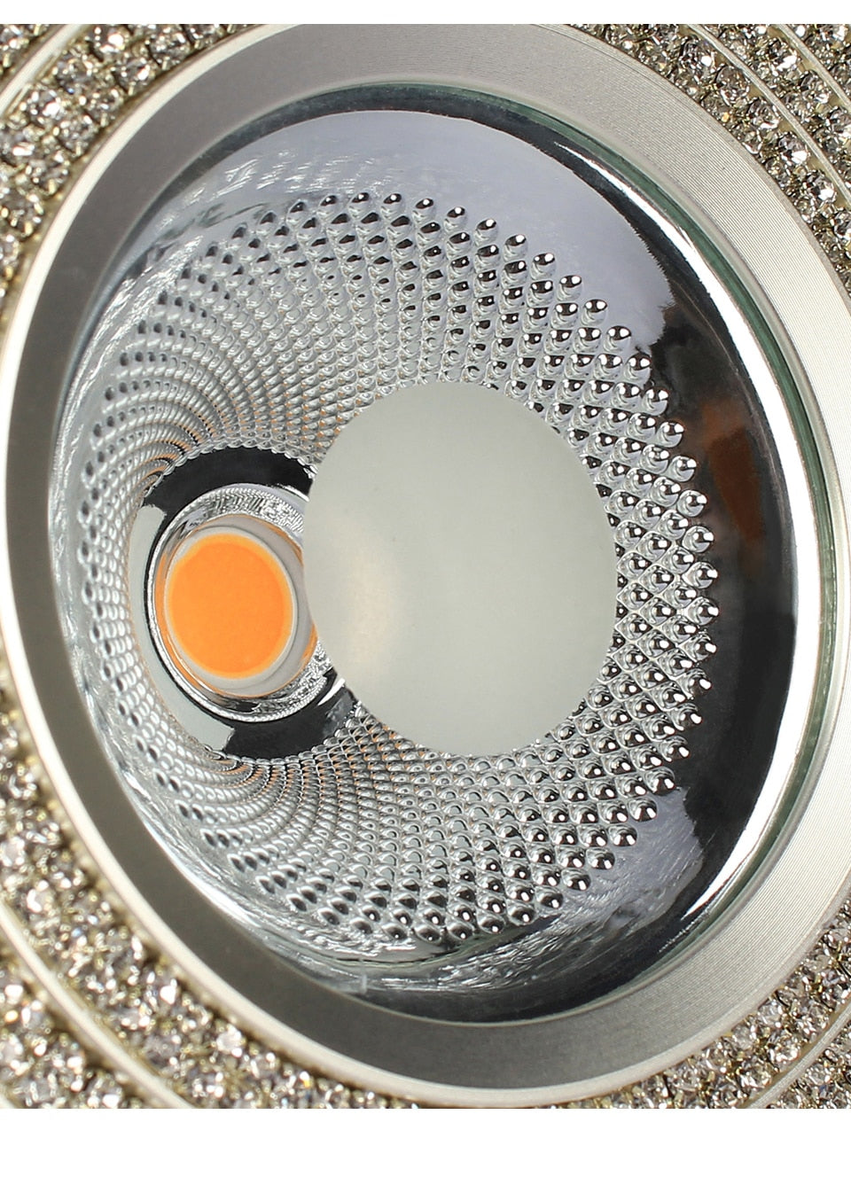 LED Downlight Spot led man-made crystal diamond Anti-glare Aluminum sparkling Recessed LED Spot Lighting AC90-260V CRI>93