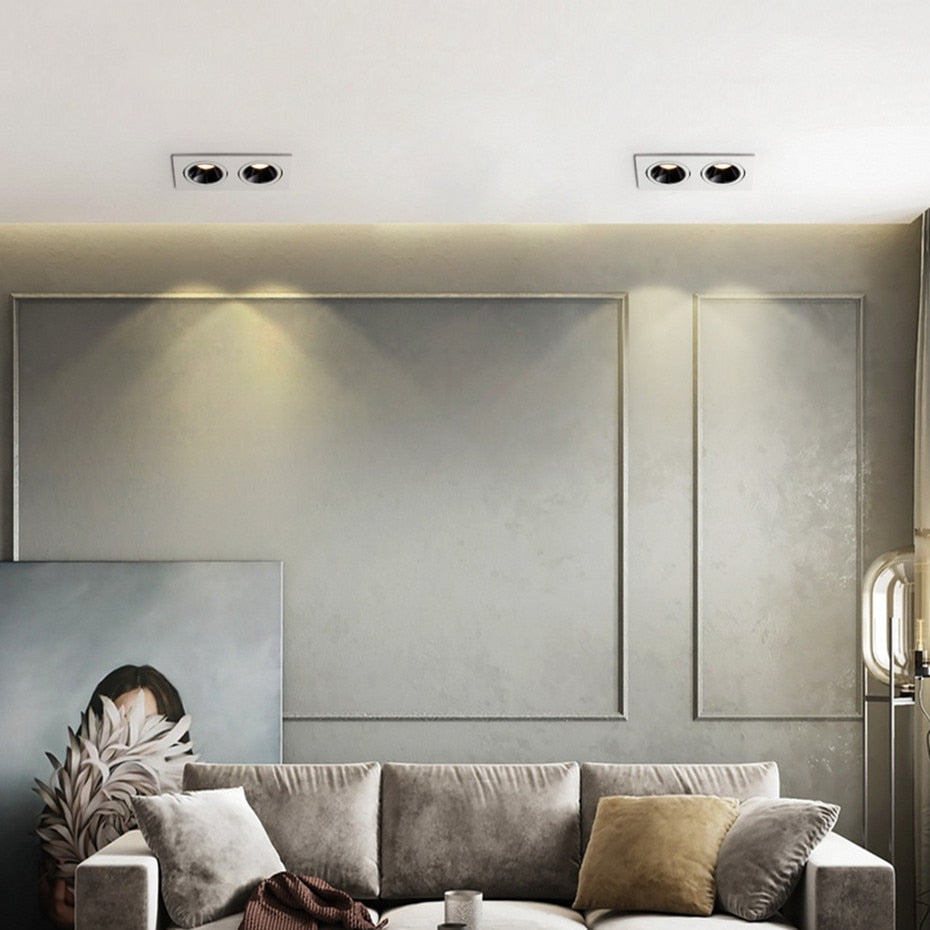 LED Embedded Ceiling Spot Light 14W 24W Square Ceiling Recessed Spot Light for Living room Home Aisle