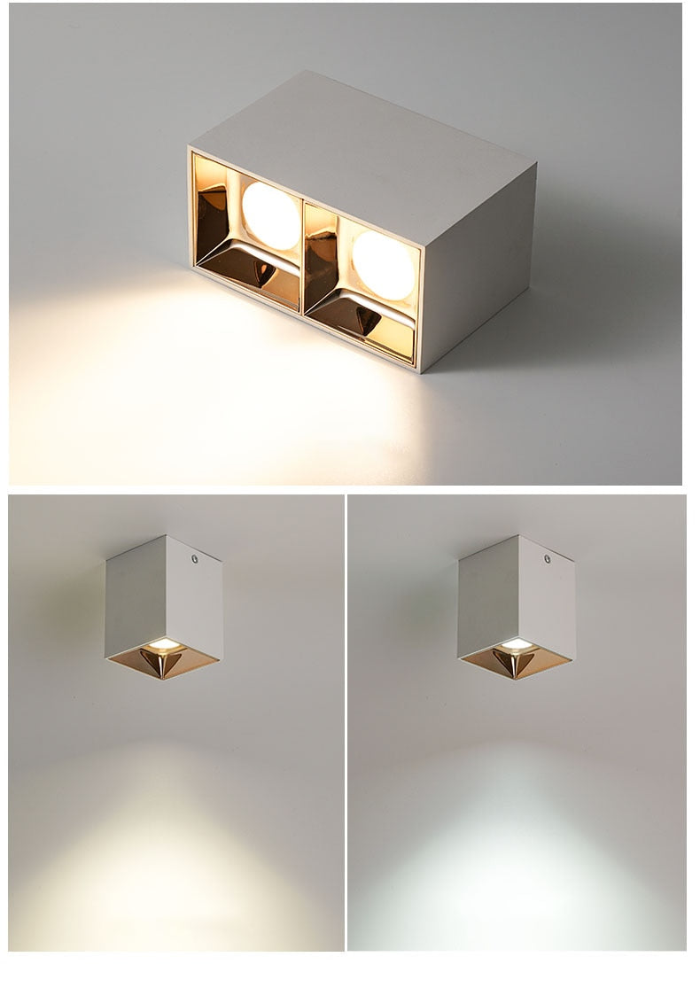 Square LED Spotlight Corridor / Cloakroom for Living room, Kitchen, Bedroom Ceiling lights 10W 20W Downligh AC100-240V