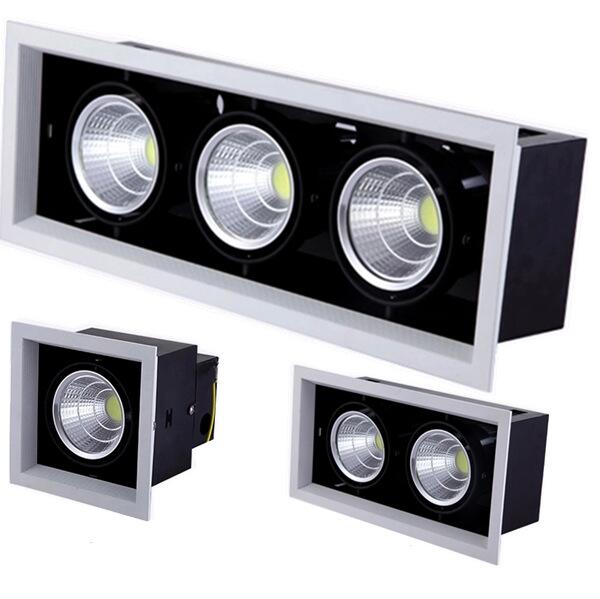 Double Dimmable Led downlight Spotlight 10w 20W 30W ac85-240V ceiling recessed Lights Indoor Lighting