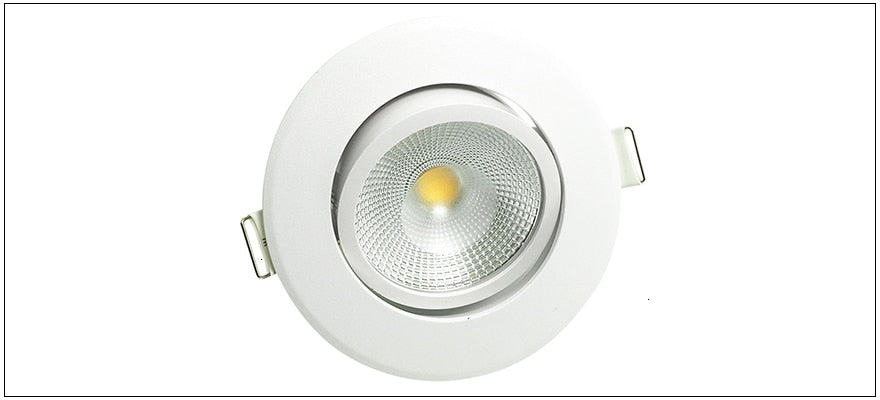 LEDIARY COB LED Downlights Real 3W 5W 110V-240V White Ceiling Spot Lamp 2.2 Inch 55mm 70mm Cut Hole No Flicker Lighting Fixtures