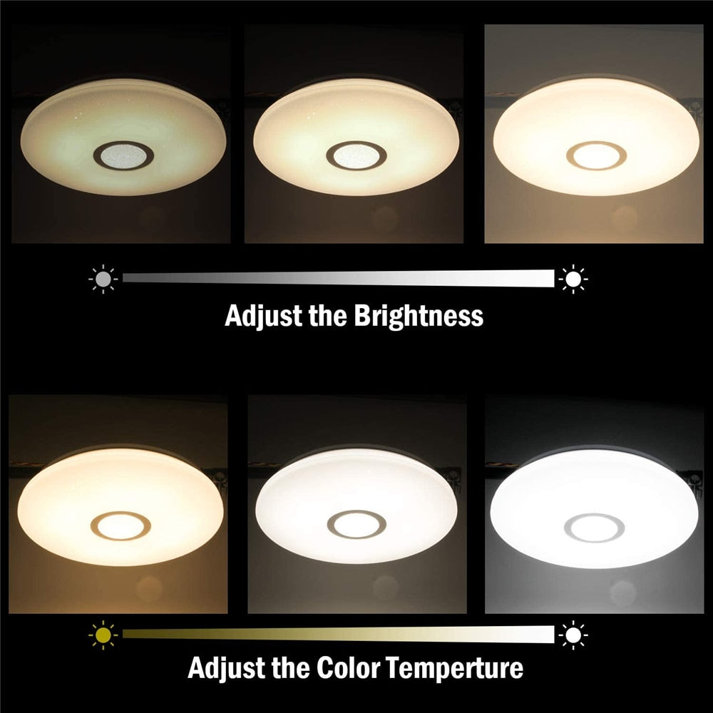 LED Ceiling Light 18W Dimmable Modern Surface Mounted Led Panel Ceiling Lamp for Living Room Bedroom Kitchen Lighting Fixture