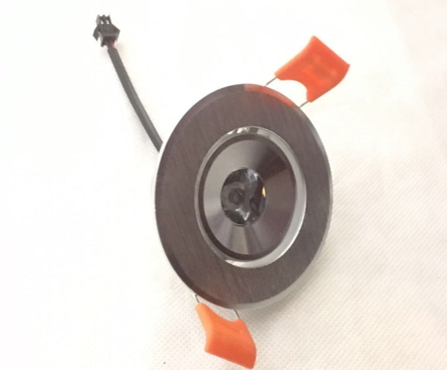 Led 10pcs/lot 68mm Downlight Lamp 3W 230V Ceiling Recessed Downlights Round Panel Light