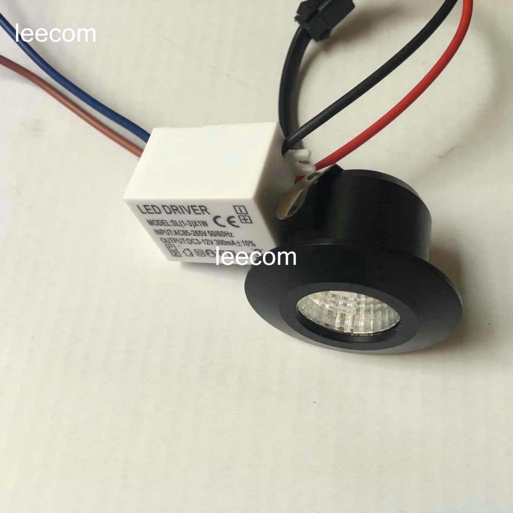 LED Downlight 20pcs/lot diameter 40mm cob red Led Cabinet white mini Spot light 3W Include Led Driver AC85-265V 30mm*30mm Mini downlight