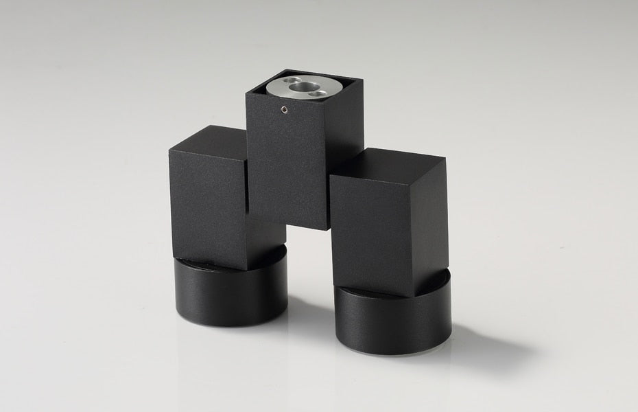 Indoor led downlight led gu10 180 adjustable double surface mount spotlight white/black ceiling light