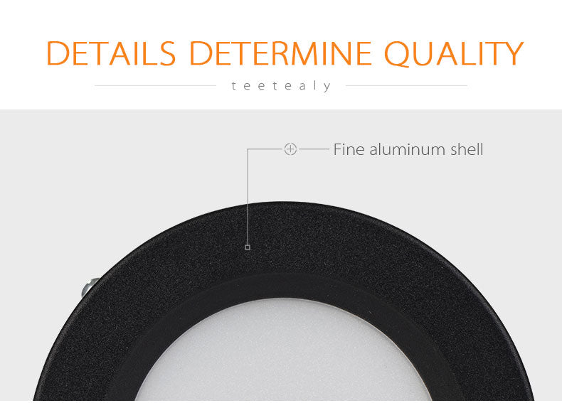 Round Surface Mounted LED Downlights 5W 7W 9W 12W Mounted Ceiling Lamps Spot Light 220V 110V Down Light black / white body