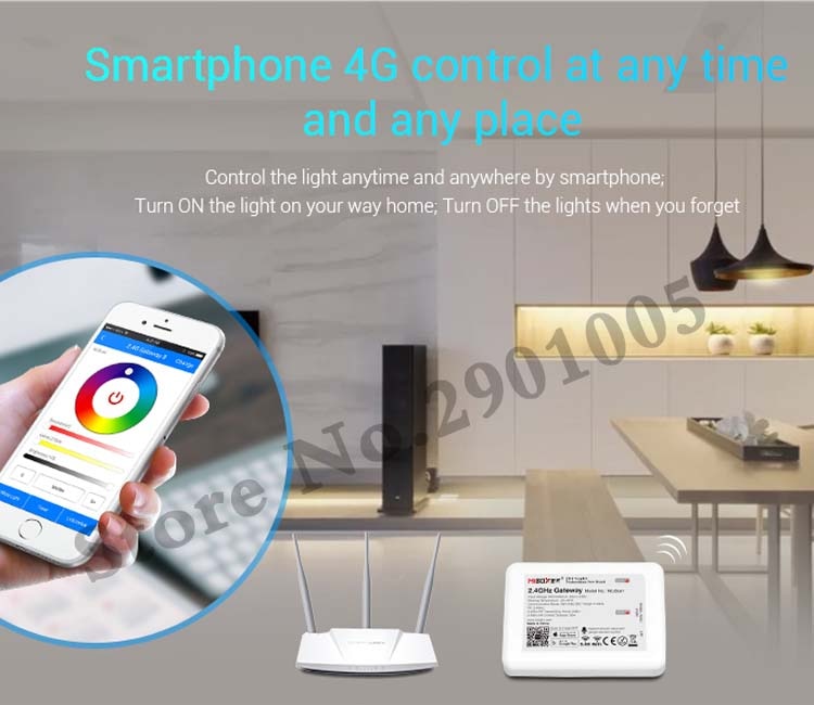 LED light Downlight dimmable smart Indoor living room light AC220V 18W RGB+CCT can Mobile phone/2.4G remote/wifi/voice control