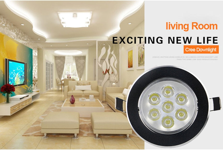 LED Downlight Dimmable Led Recessed Light Spot Led Ceiling Lamp 5W 7W Lighting For Living Room Dining Room Kitchen Bedroom