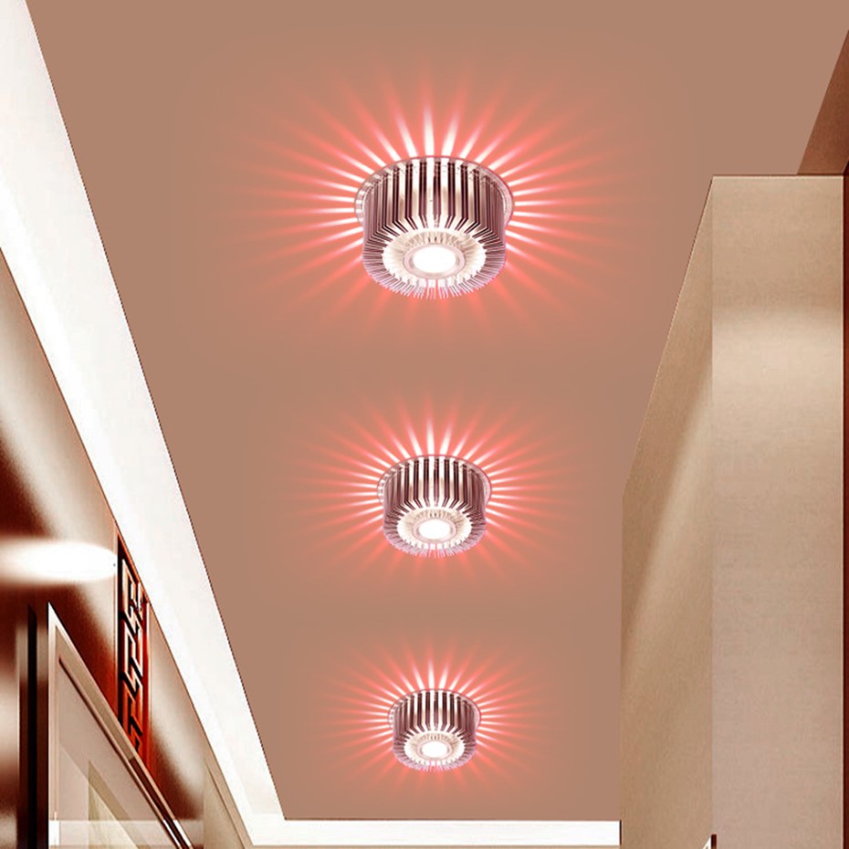 Novelty Recessed Led lamp Spot led downlight 220V 110V Colorful LED Bulb Spot Light For Living Room KTV Party Decoration Lamp