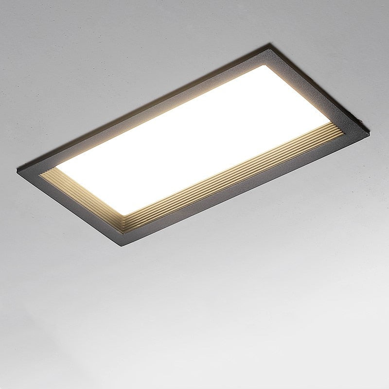 Ultra-Thin Square Recessed LED panel lights LED Ceiling Lights AC85-265V LED Downlights Warm/Cool White Indoor Lighting