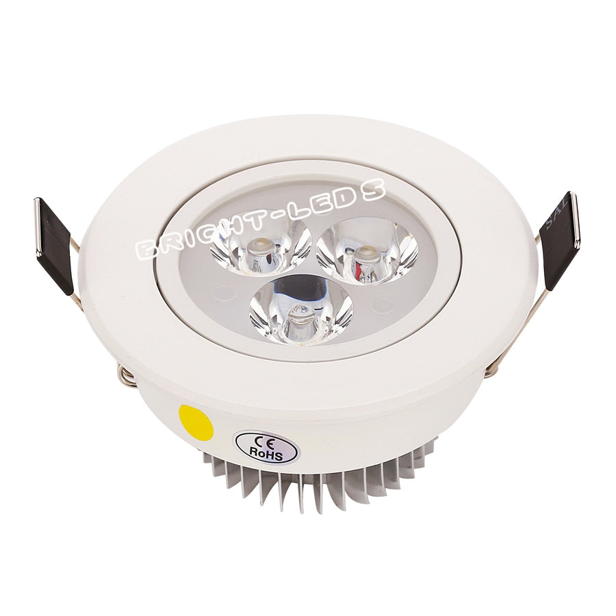 New 20pcs Dimmable Recessed led downlight 3W 4W 5W 7W dimming LED Spot light led ceiling lamp AC 110V 220V