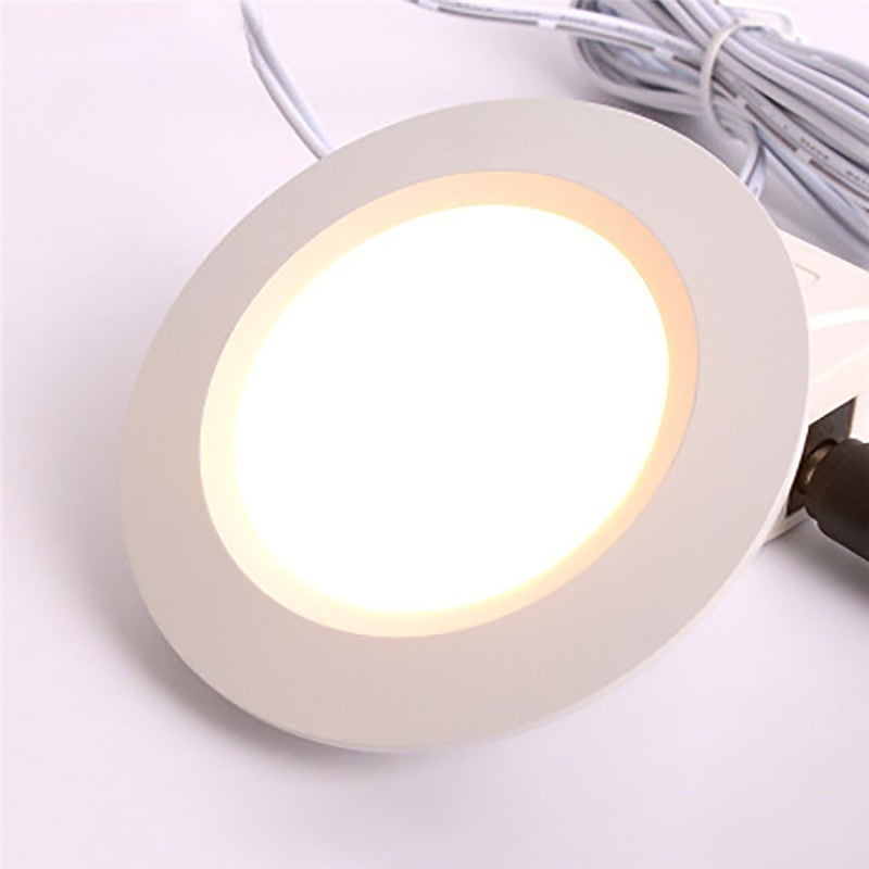 LED Downlight 12V Low Voltage Ultra-Thin Concealed Mini LED Downlight LED Display Cabinet Light Kitchen Cabinet Light With 2M Terminal Wire