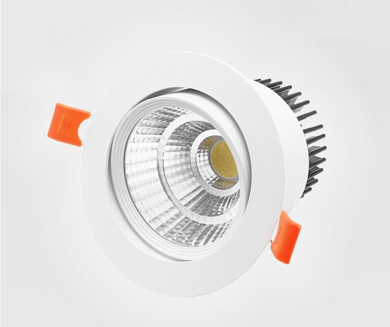 Circular Dimmable Recessed LED Downlights 7W 9W 12W 15W COB LED Ceiling Spot Lights AC110-240V LED Ceiling Lamps Indoor Lighting