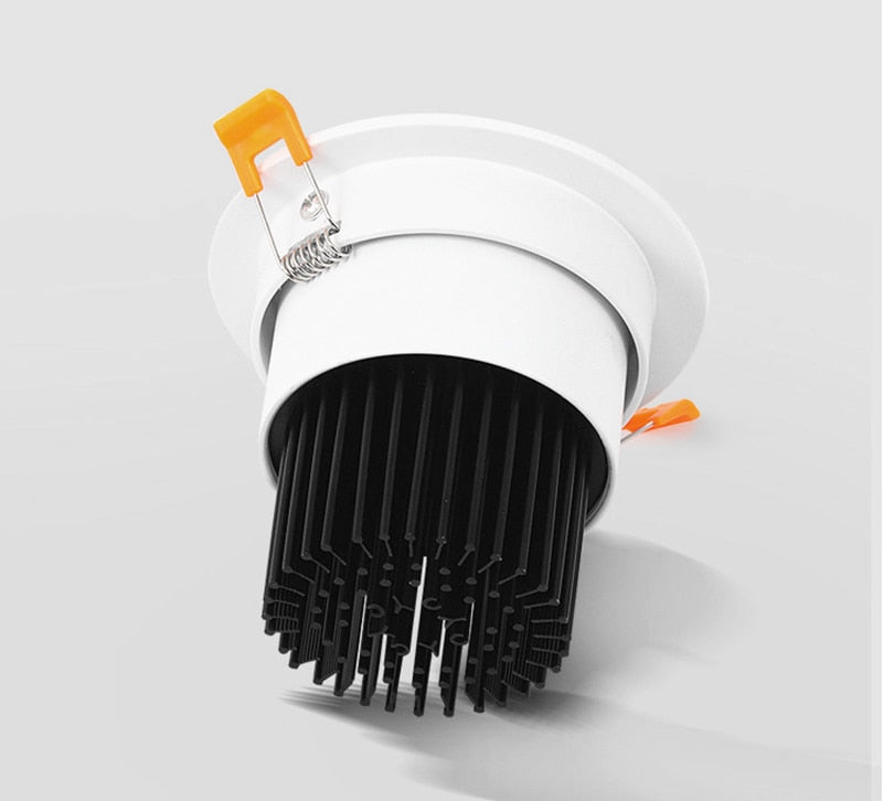 Circular Dimmable Recessed LED Downlights 7W 9W 12W 15W COB LED Ceiling Spot Lights AC110-240V LED Ceiling Lamps Indoor Lighting