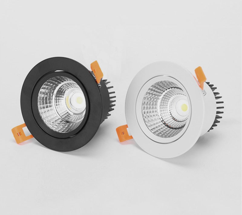 Circular Dimmable Recessed LED Downlights 7W 9W 12W 15W COB LED Ceiling Spot Lights AC110-240V LED Ceiling Lamps Indoor Lighting
