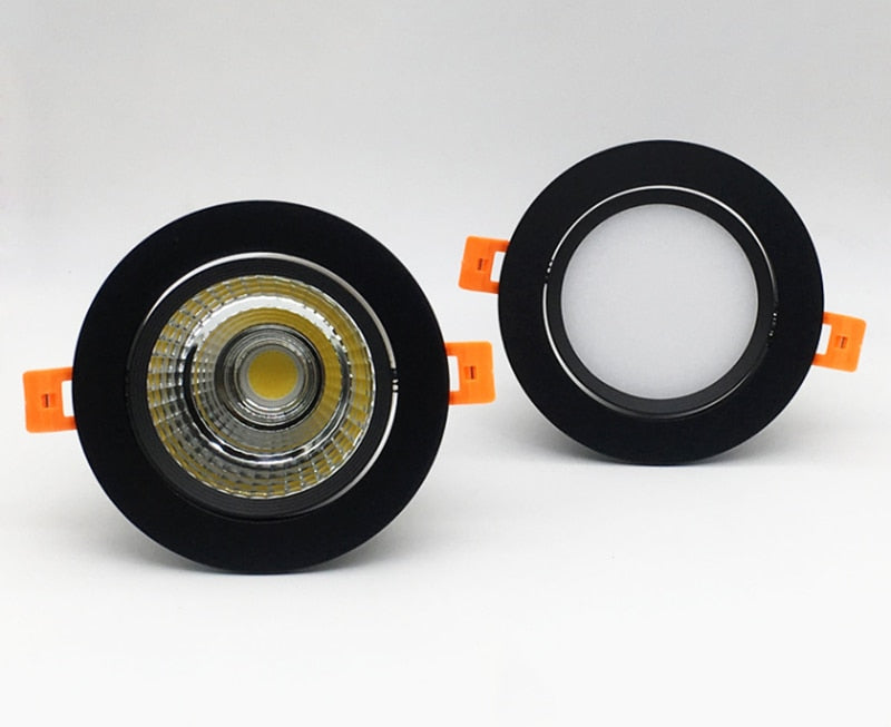 Circular Dimmable Recessed LED Downlights 7W 9W 12W 15W COB LED Ceiling Spot Lights AC110-240V LED Ceiling Lamps Indoor Lighting