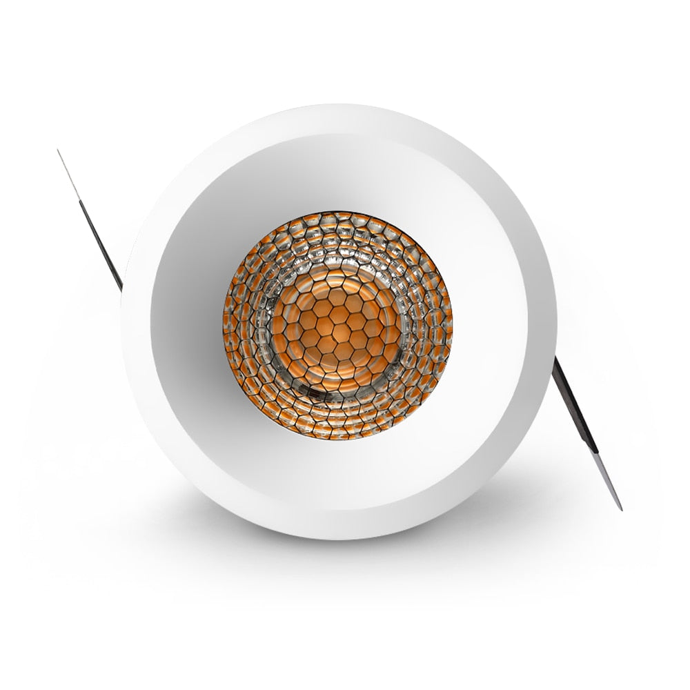 DBF 2020 New Honeycomb Nest Anti Glare Lens Recessed LED Downlight 5W 7W 12W 15W Dimmable LED Ceiling Spot Light Pic Background