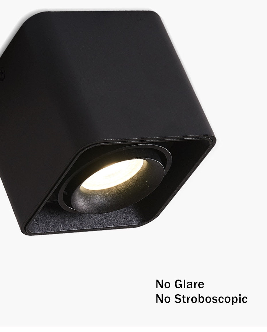 LED Downlight 10W 12W Spot Led Adjustable Ceiling Lamp Surface Mounted Led Spots 220V Dimmable Home Lighting