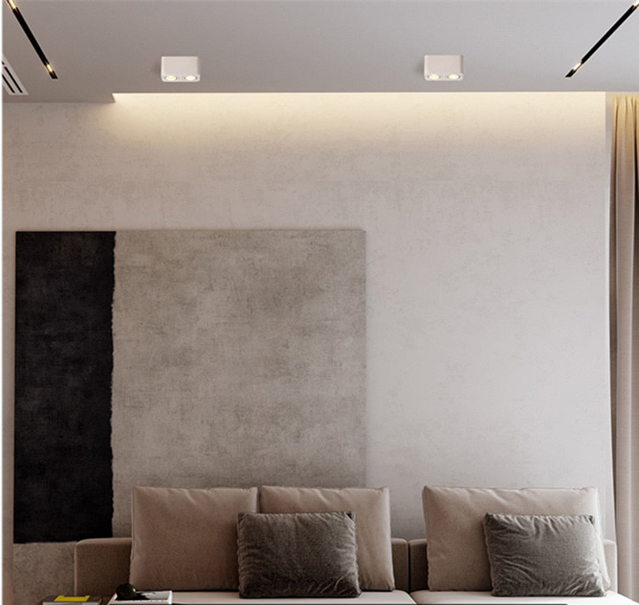 LED Downlight 10W 12W Spot Led Adjustable Ceiling Lamp Surface Mounted Led Spots 220V Dimmable Home Lighting