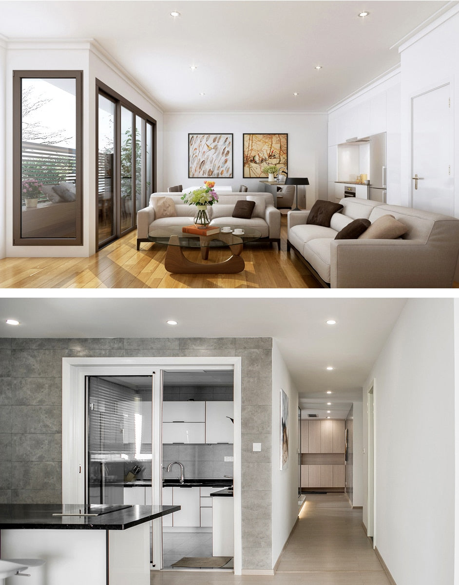 Aluminum Round LED Dimmable Ceiling Downlight 3W AC90-260V DC12V Recessed LED Spot Light Led Bulb Cutout 50mm With Driver