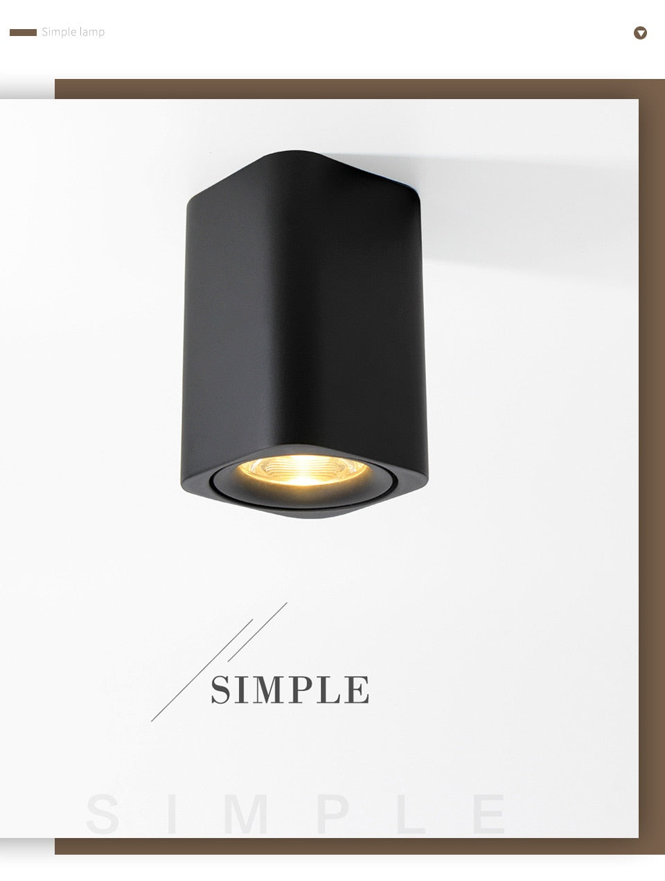 Square LED Surface Mounted Cube Ceiling Downlight for Room/Corridor/Hallway AC85-260V COB Design Spot light