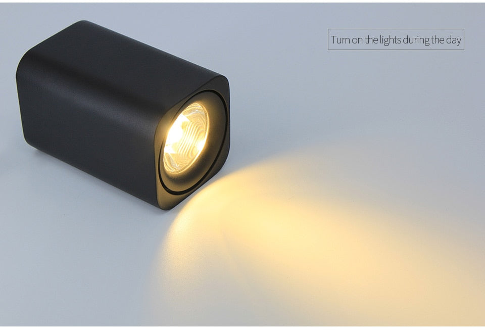 Square LED Surface Mounted Cube Ceiling Downlight for Room/Corridor/Hallway AC85-260V COB Design Spot light