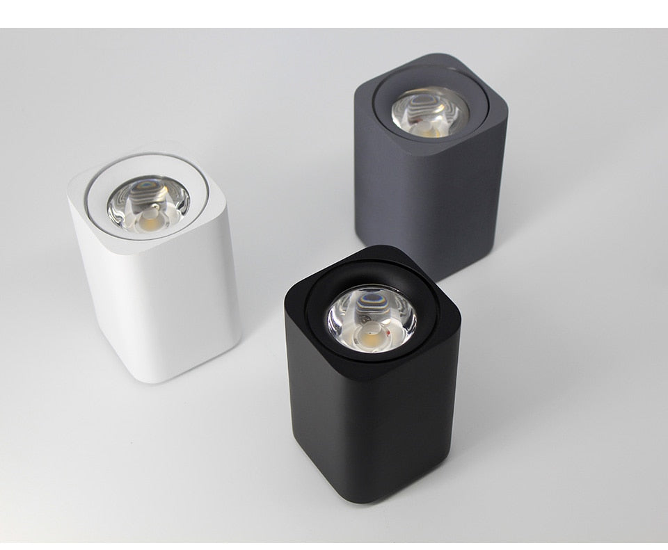 Square LED Surface Mounted Cube Ceiling Downlight for Room/Corridor/Hallway AC85-260V COB Design Spot light