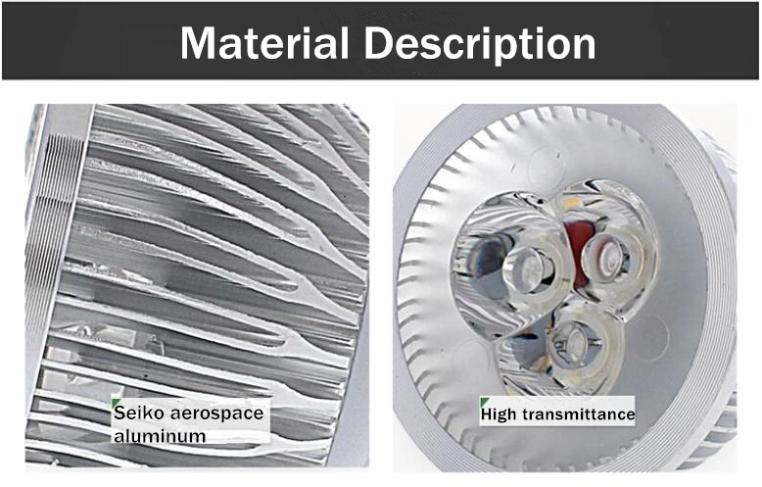 Super Bright 15W 12W 9W GU10 LED Bulbs Light 110V 220V Dimmable Led Spotlights Warm/Cool White LED downlight