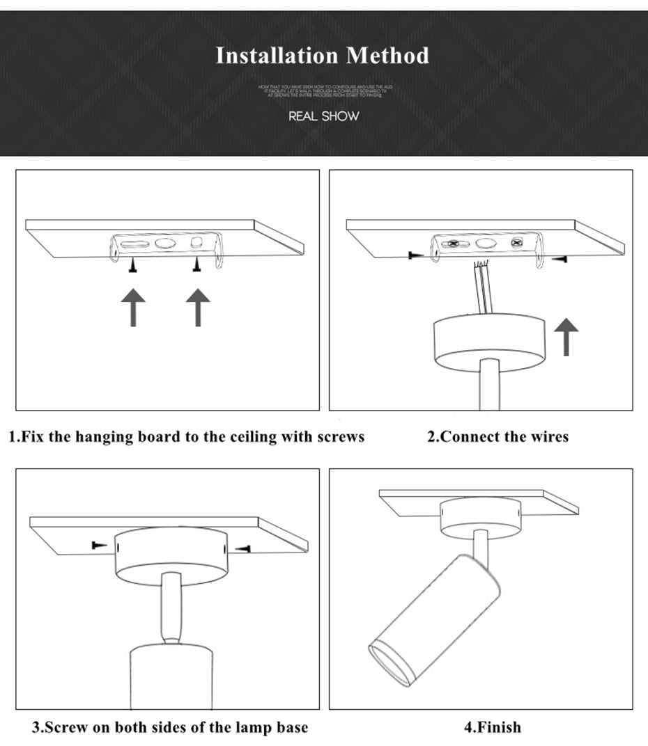 LED Surface Mounted Downlight GU10 Ceiling Downlight Led Bulb Replaceable Indoor Spot Led 5W Ceiling Lamp Home Stores Spot Lamp