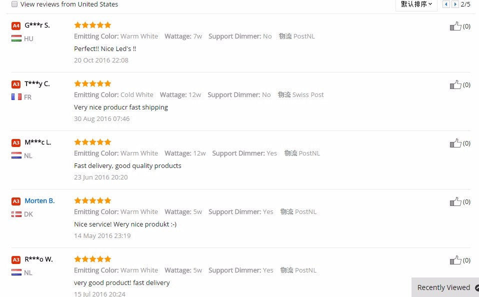 Dimmable Waterproof LED Recessed Downlight 5W 7W 9W LED Spot Light Ceiling Lamp Home Lighting AC 110V 220V For For Bathroom lamp