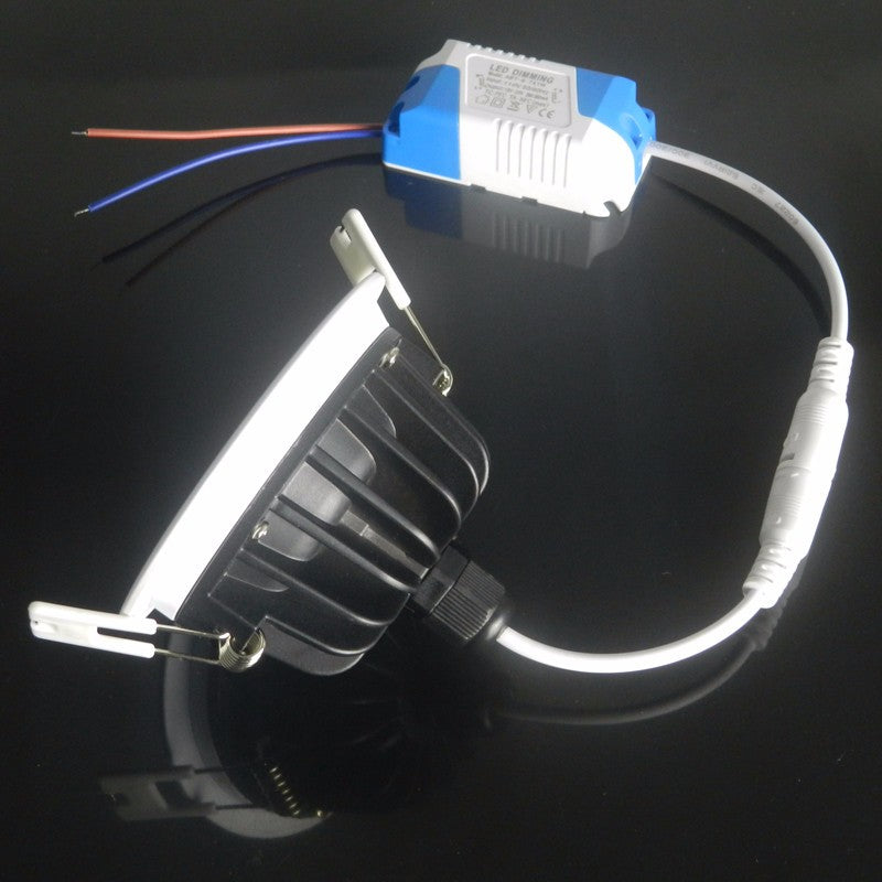 Dimmable COB LED Ceiling down Light round Recessed Led Downlight IP65 Waterproof 5w 7w 9w 12w AC220-265V home decor lighting