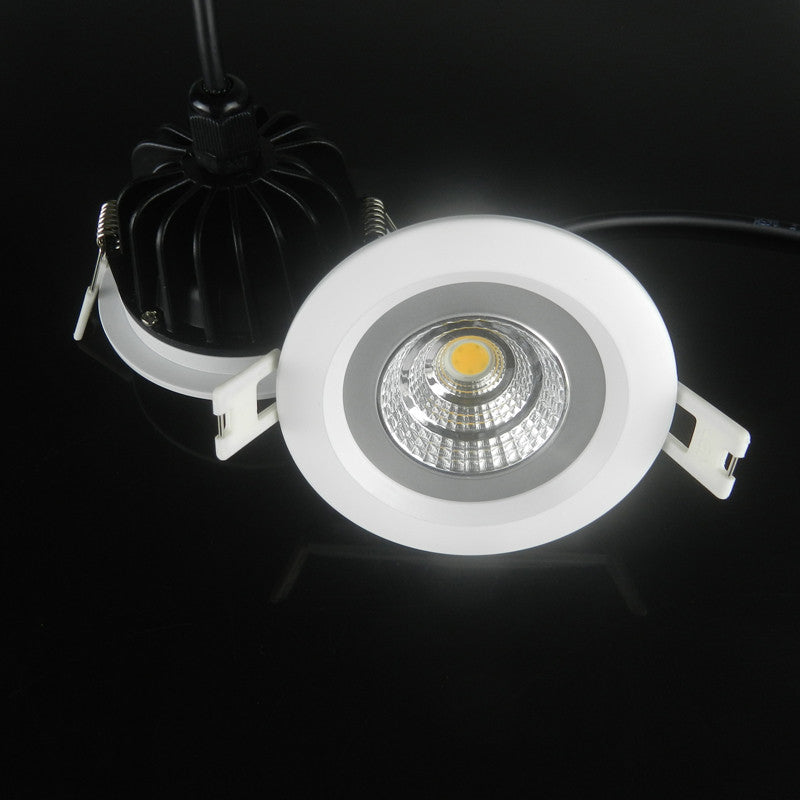 Dimmable COB LED Ceiling down Light round Recessed Led Downlight IP65 Waterproof 5w 7w 9w 12w AC220-265V home decor lighting
