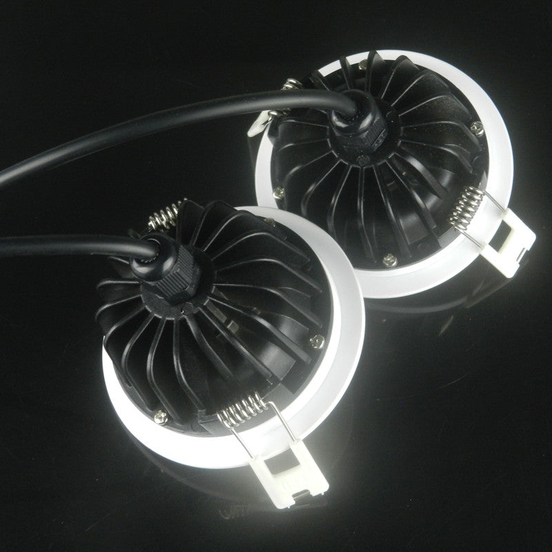 Dimmable COB LED Ceiling down Light round Recessed Led Downlight IP65 Waterproof 5w 7w 9w 12w AC220-265V home decor lighting