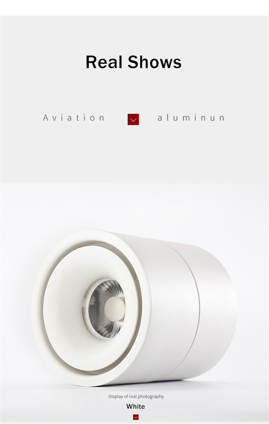 Led Downlight Surface Mounted indoor Led Ceiling Lamp 360° Rotatable And Foldable Led Spot Lighting 7W 10W 12W 15W AC110V 220V